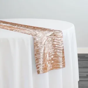 10pcs - Austrian Wave Satin Table Runner 14"x108" - Rose Powder