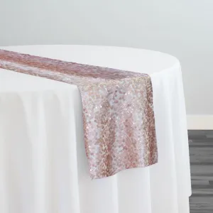 10pcs - Taffeta Sequins Table Runner 20"x90" - Blush Matte