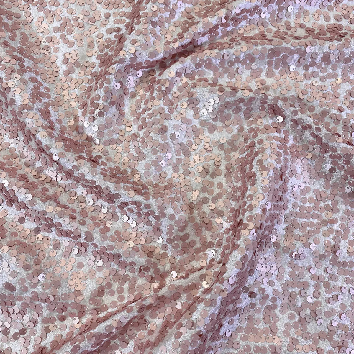 10pcs - Taffeta Sequins Table Runner 20"x90" - Blush Matte