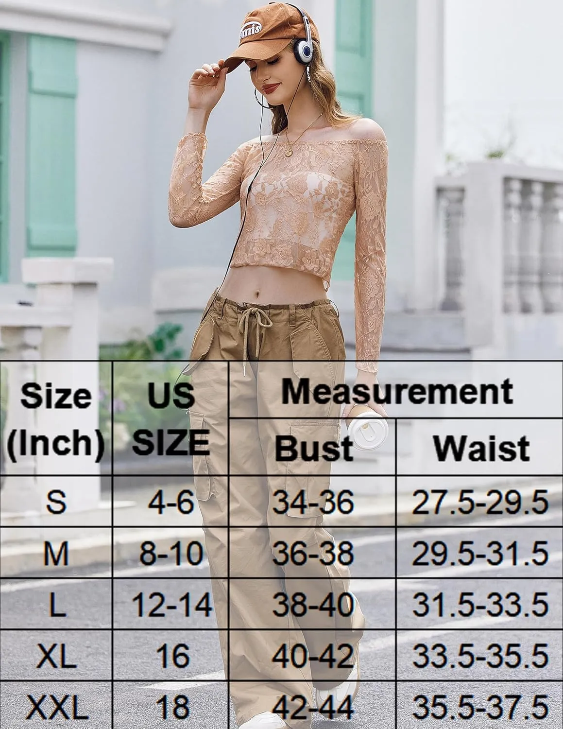 Avidlove Lace Long Sleeve Tops for Women Y2k Off The Shoulder Tops Sexy Sheer Bell Sleeve Going Out Tops