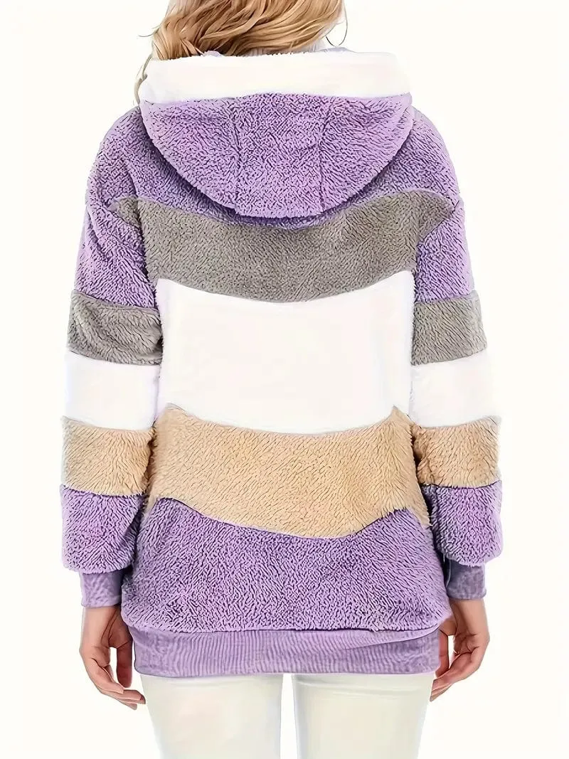 Blue and Peach Tie-Dye Fleece