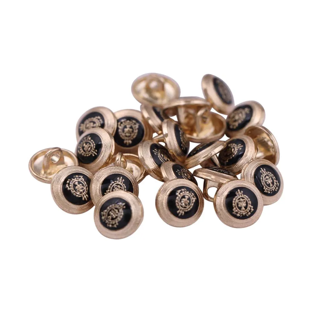 Classic Logo Design Lamination Shirt Metal Buttons