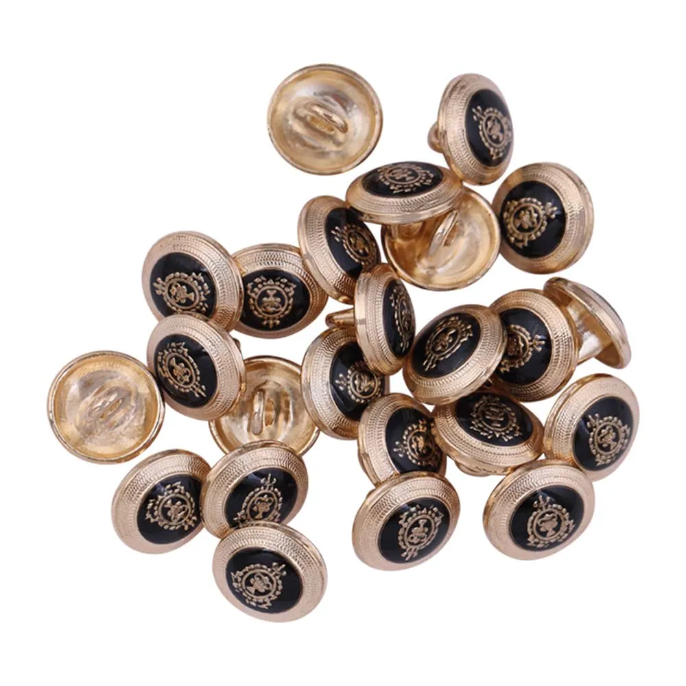 Classic Logo Design Lamination Shirt Metal Buttons