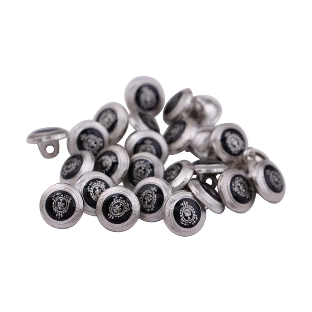 Classic Logo Design Lamination Shirt Metal Buttons
