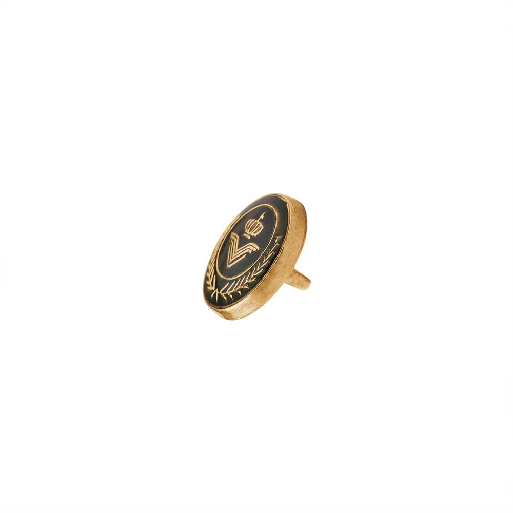 Classic Wreath Logo Designer Lamination Metal Buttons for Shirts