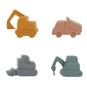 Construction Silicone Mold-Free Bath Toys (Set of 4)