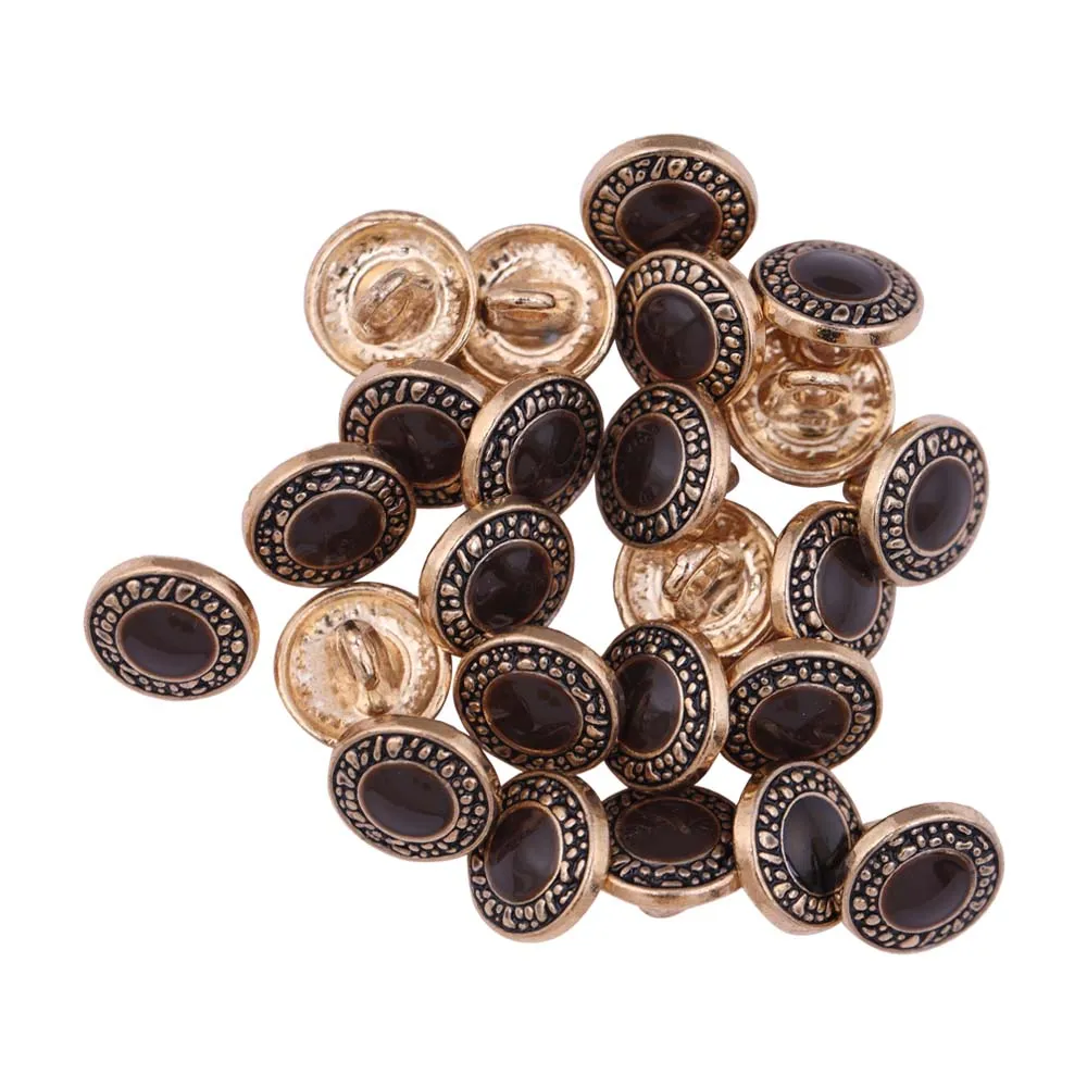Designer Engraved Rim Enamel Lamination Metal Buttons