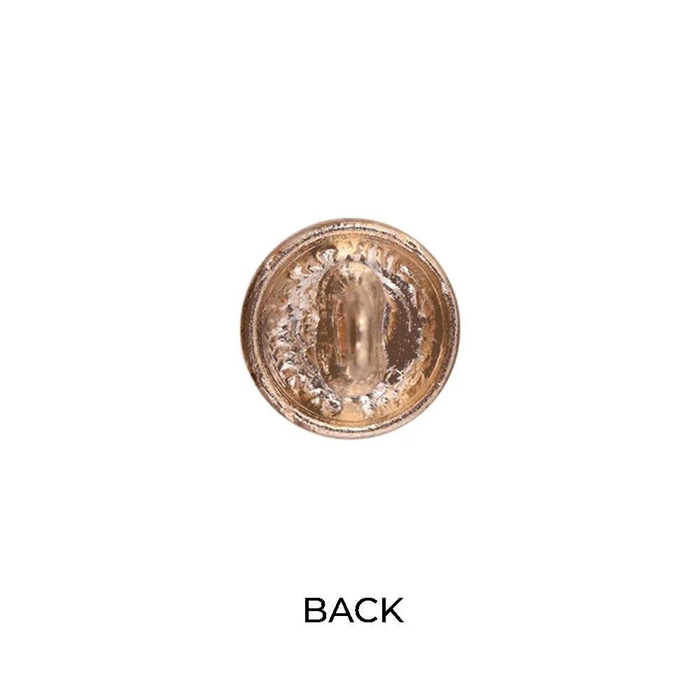 Designer Engraved Rim Enamel Lamination Metal Buttons