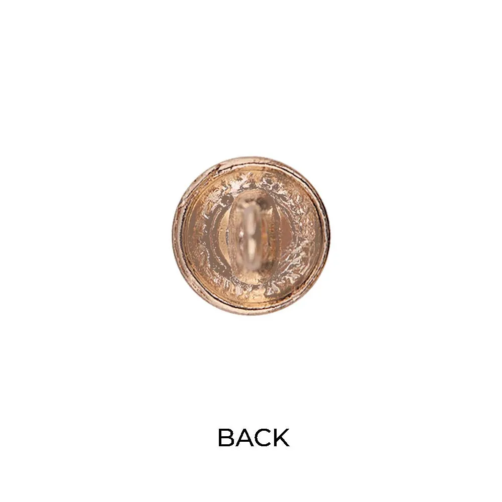 Designer Engraved Rim Enamel Lamination Metal Buttons