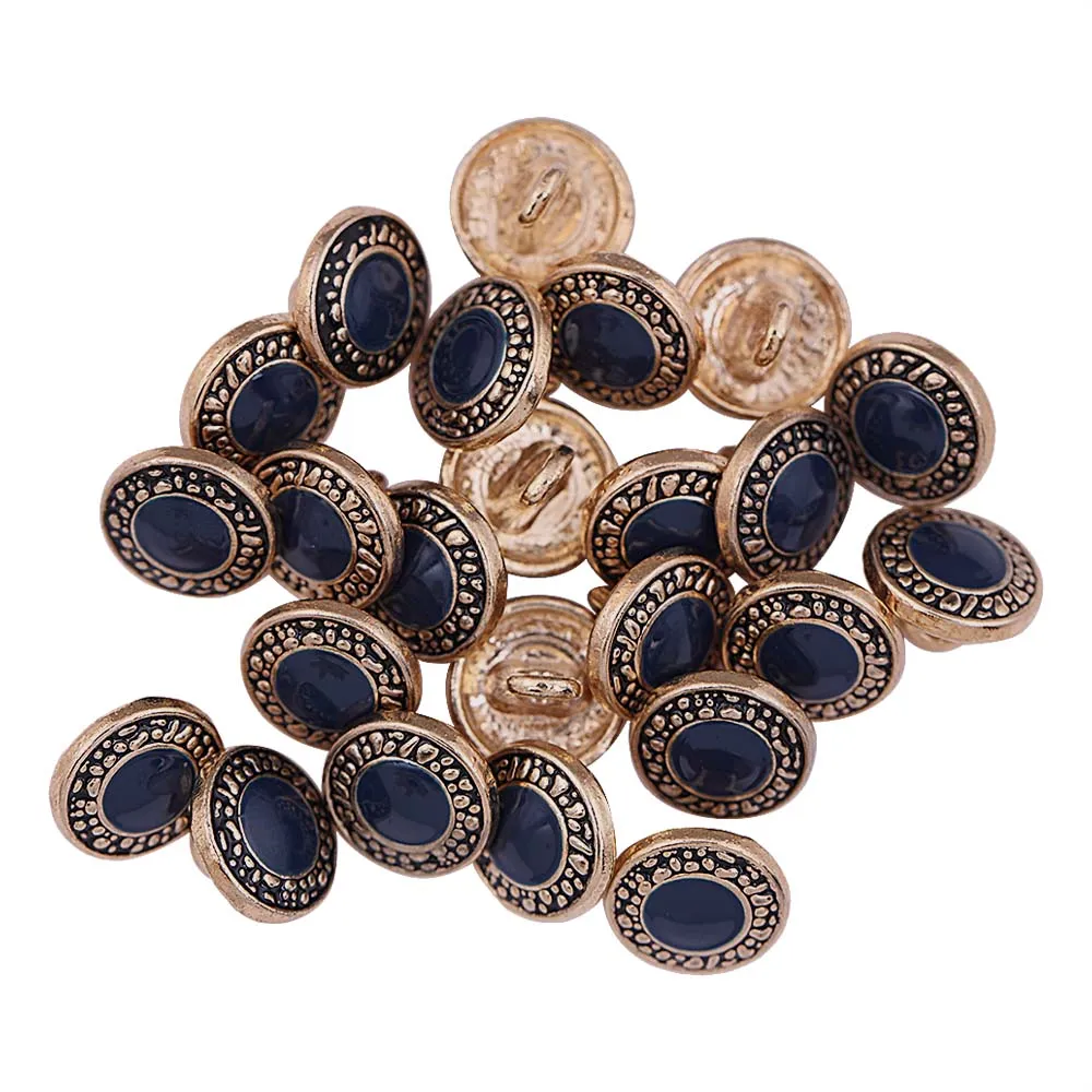 Designer Engraved Rim Enamel Lamination Metal Buttons