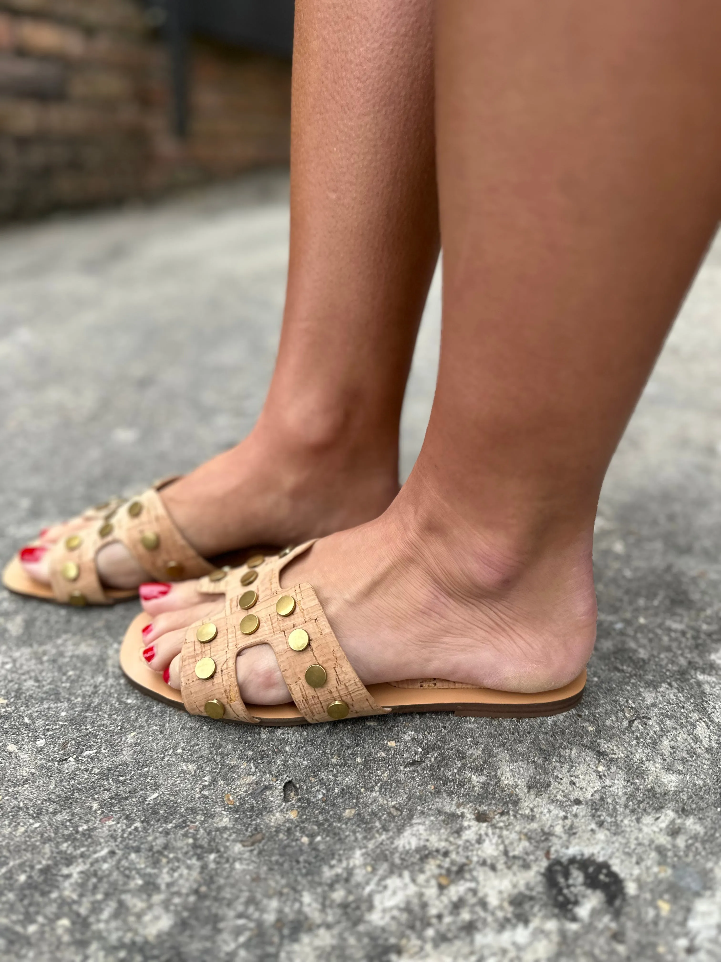 Donatella Sandals- Cork