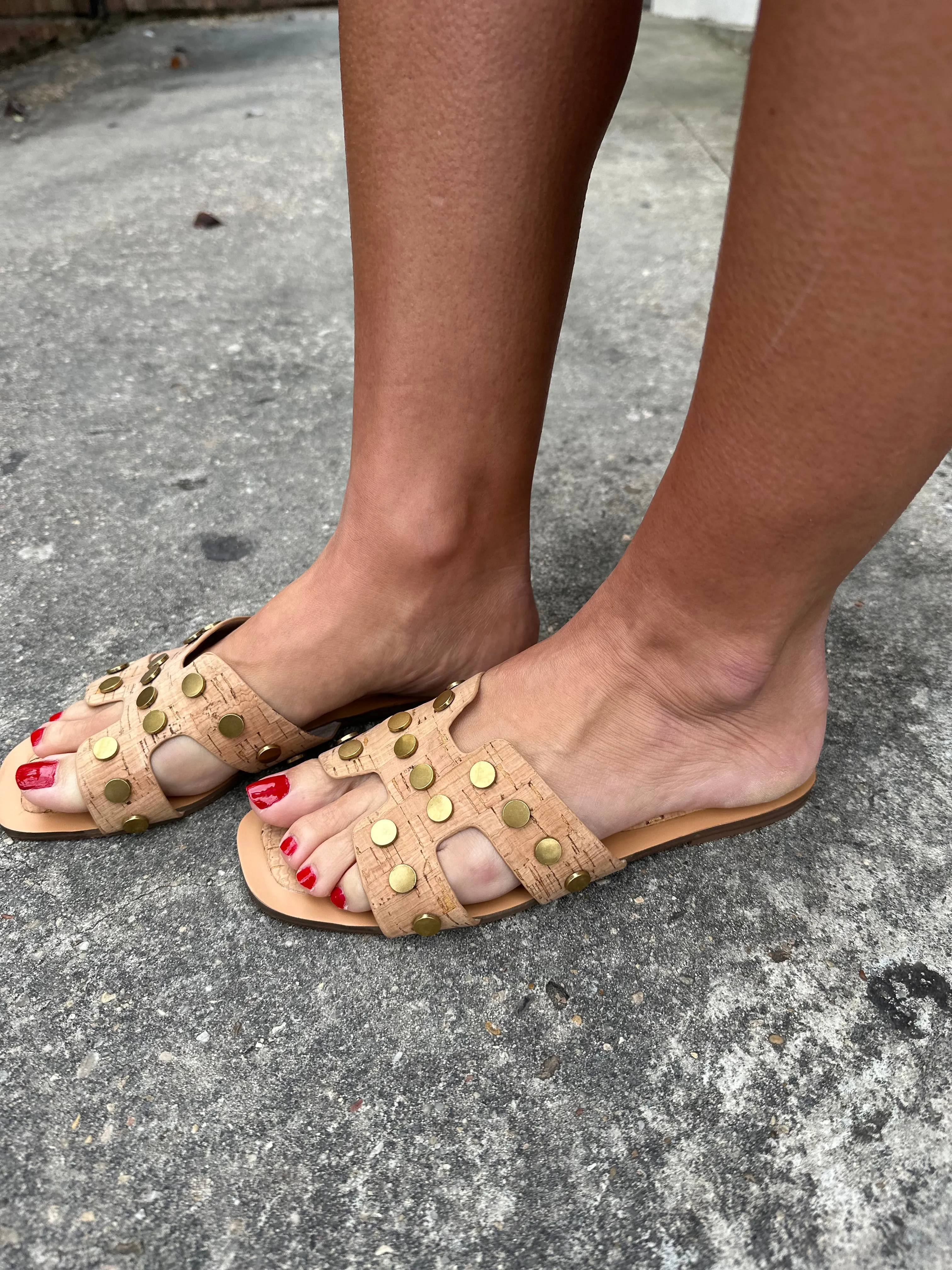 Donatella Sandals- Cork