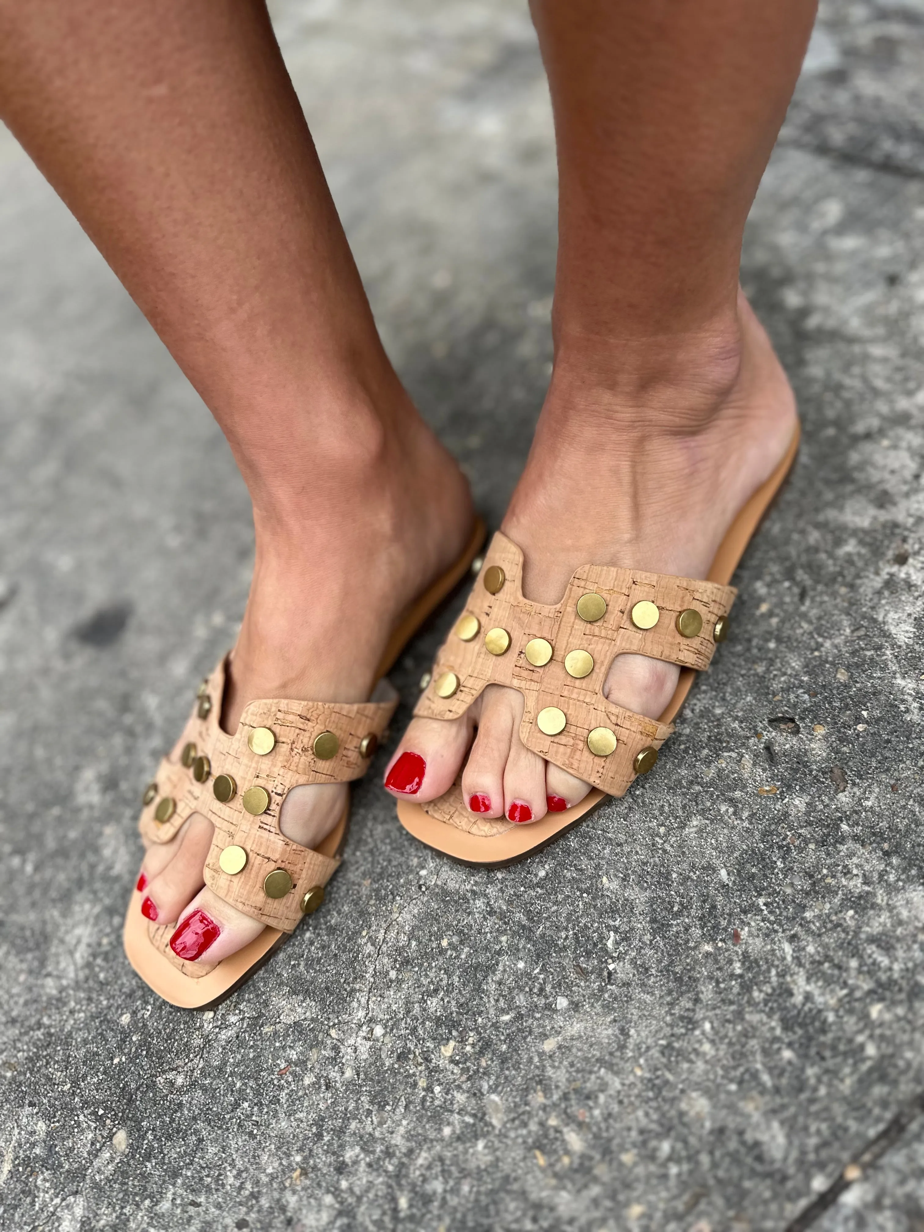 Donatella Sandals- Cork