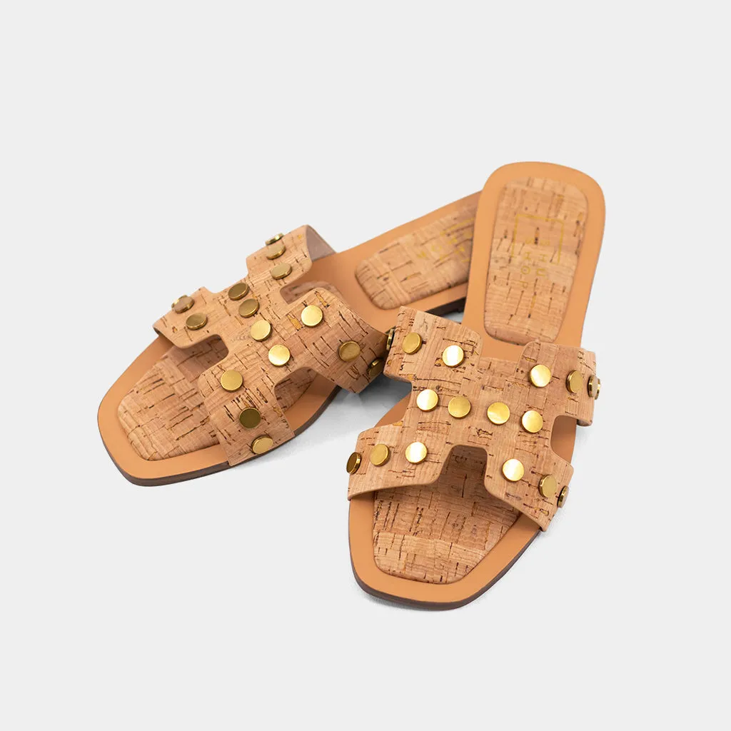 Donatella Sandals- Cork