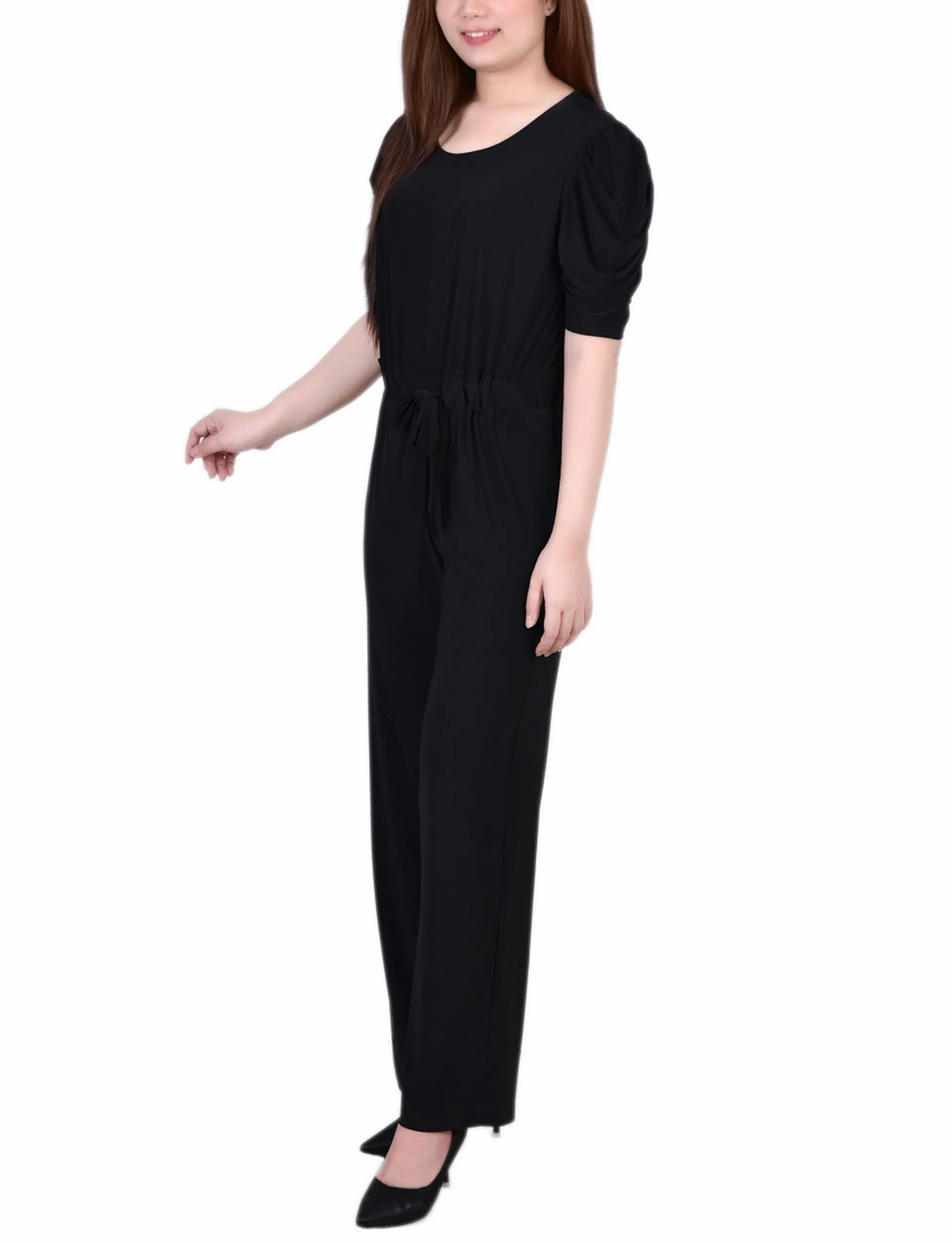 Elbow Sleeve Jumpsuit