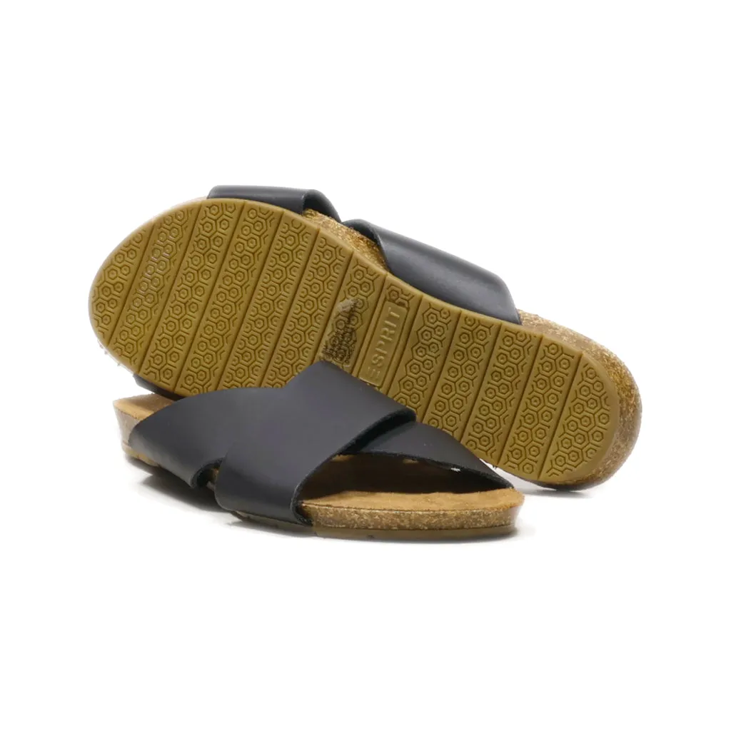 Esprit Bounty Flat Sandals Canvas Black Colour For Women