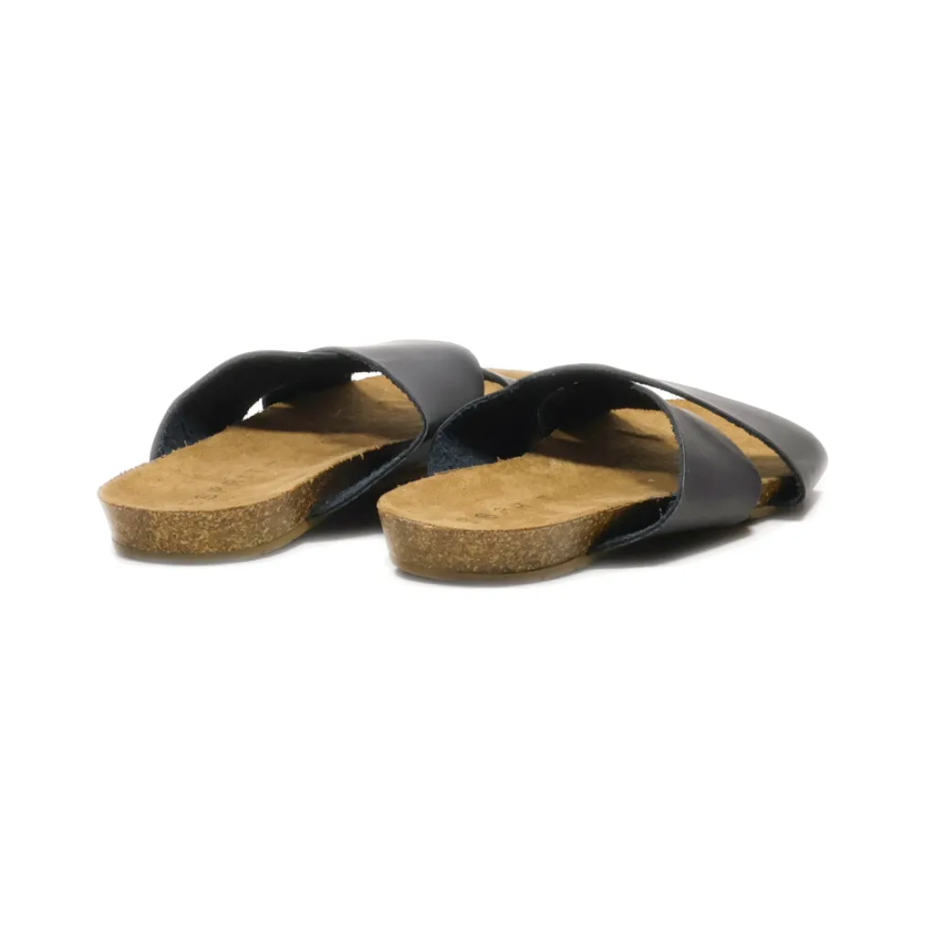 Esprit Bounty Flat Sandals Canvas Black Colour For Women