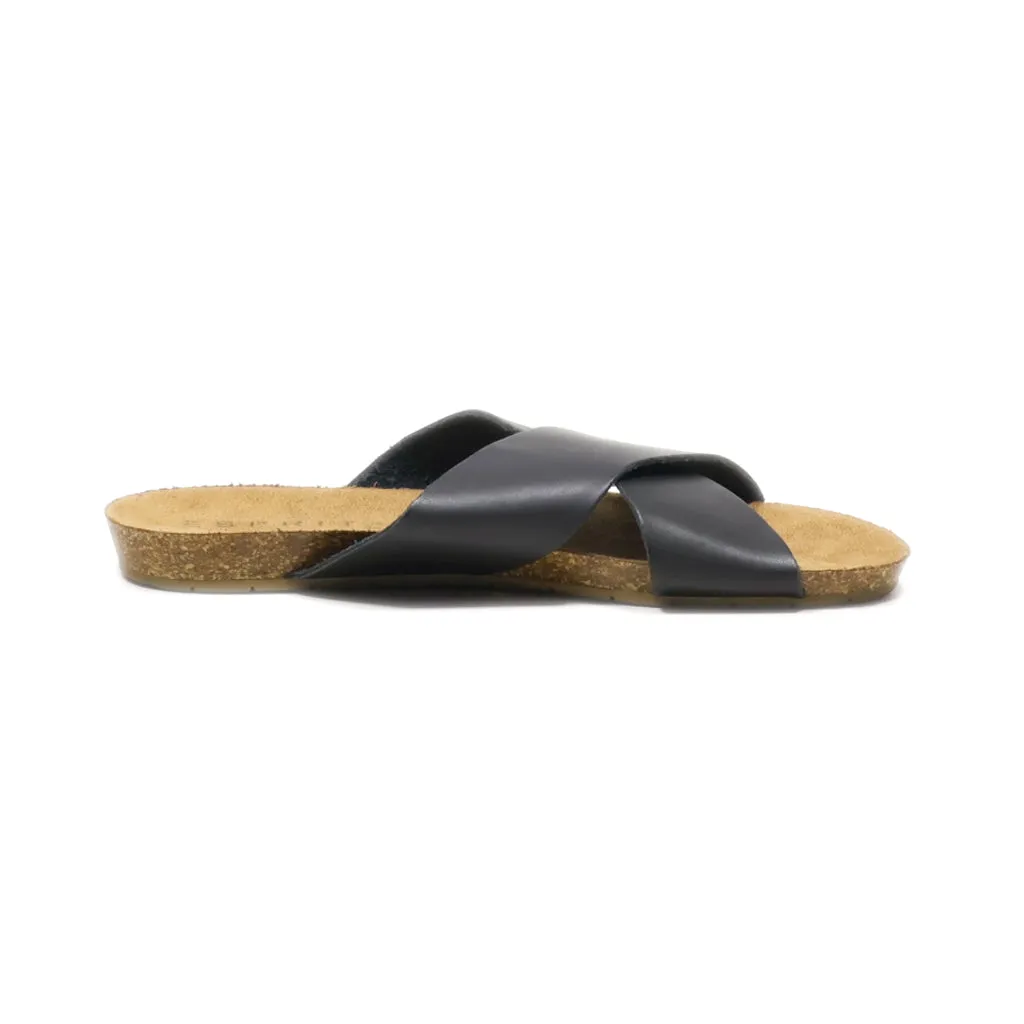 Esprit Bounty Flat Sandals Canvas Black Colour For Women