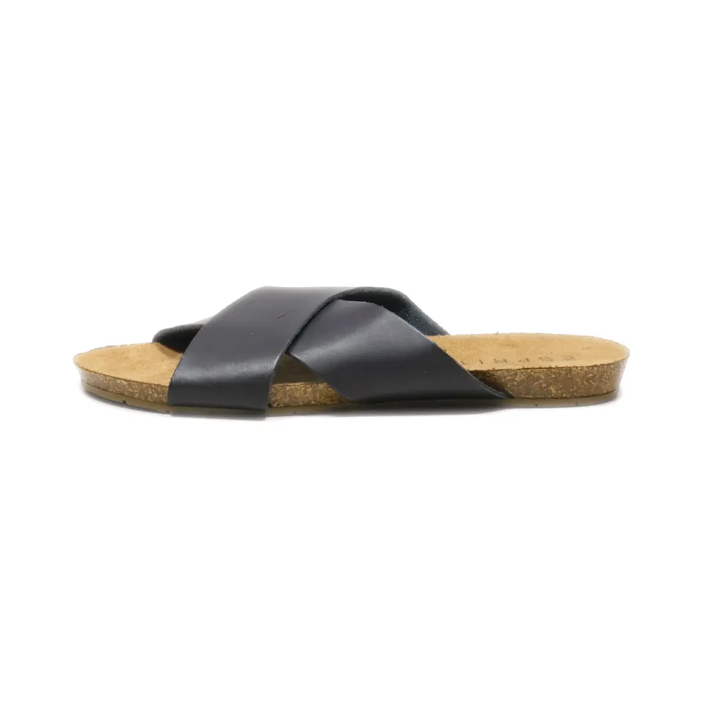 Esprit Bounty Flat Sandals Canvas Black Colour For Women
