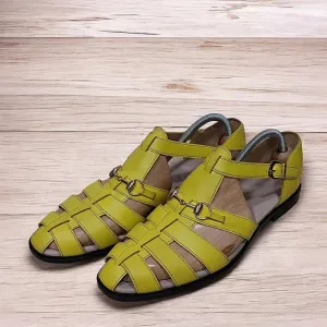 Handmade Yellow Sandals: Chic Footwear for Summer