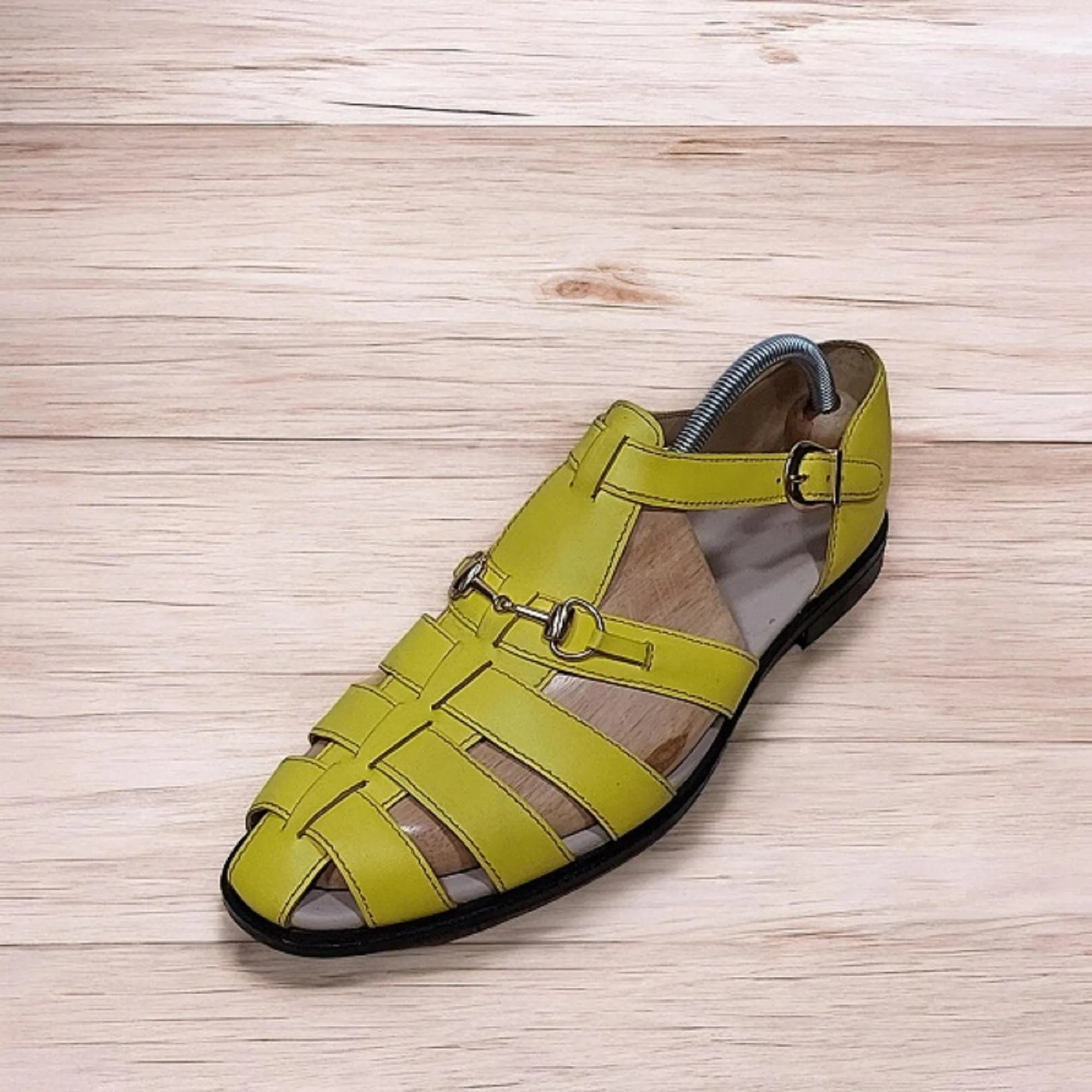 Handmade Yellow Sandals: Chic Footwear for Summer
