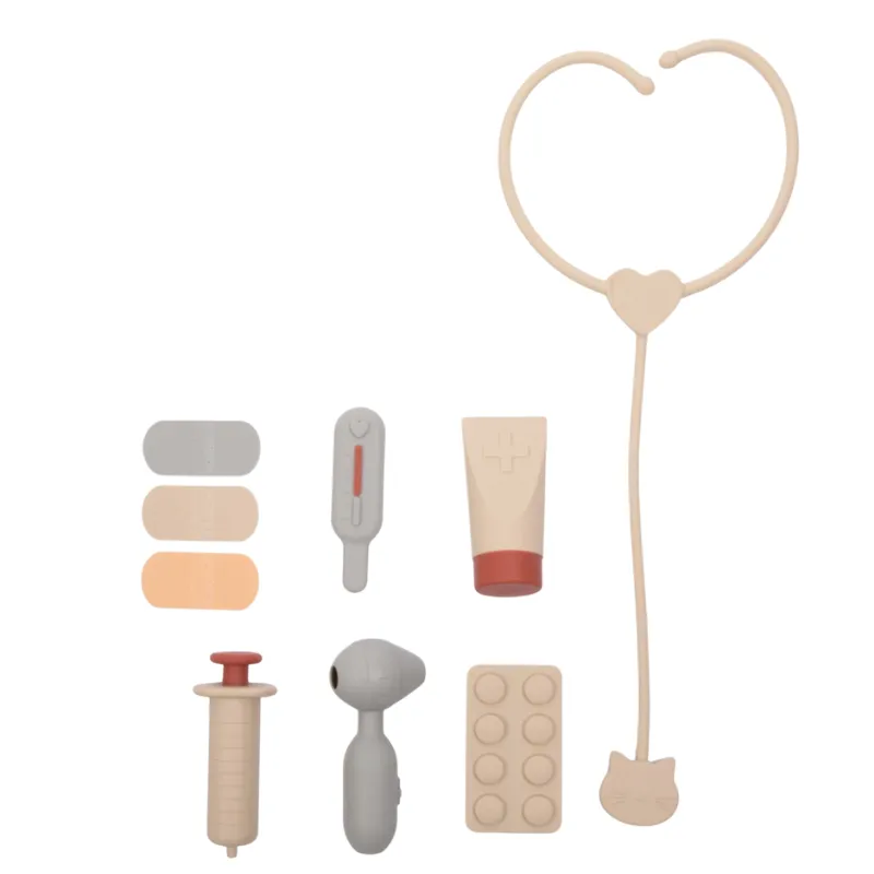 Kids' Pretend Silicone Doctor Playset