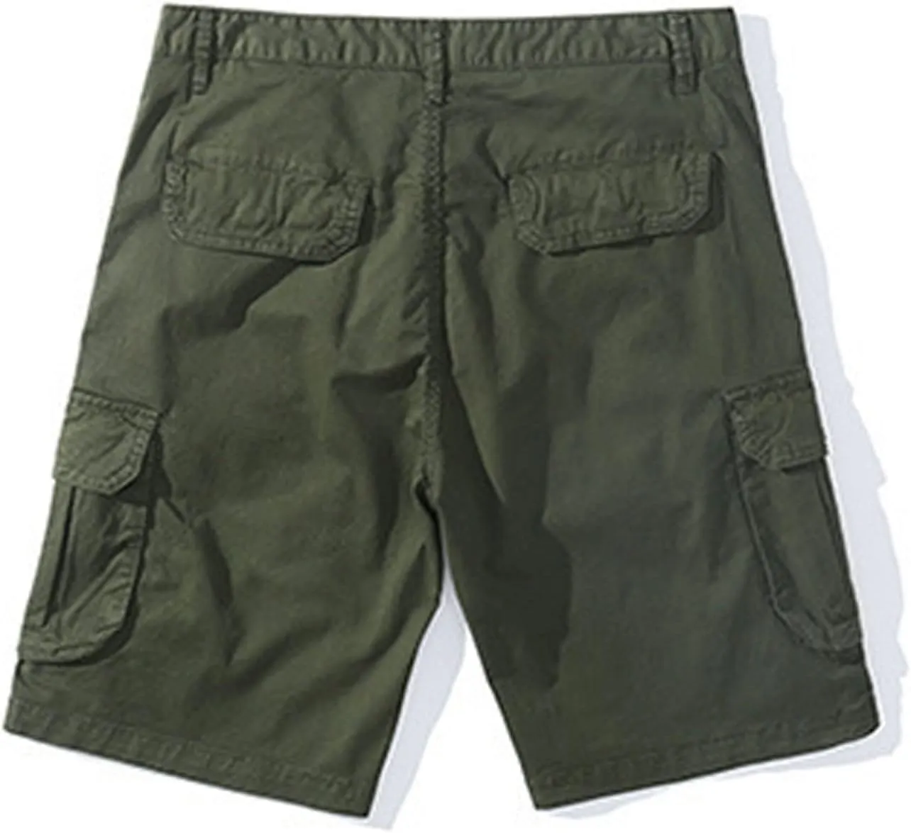 Men's Cotton Cargo Shorts Relaxed Fit Straight Shorts Summer Classic 5 Inch Inseam Basic Work Shorts with Pockets