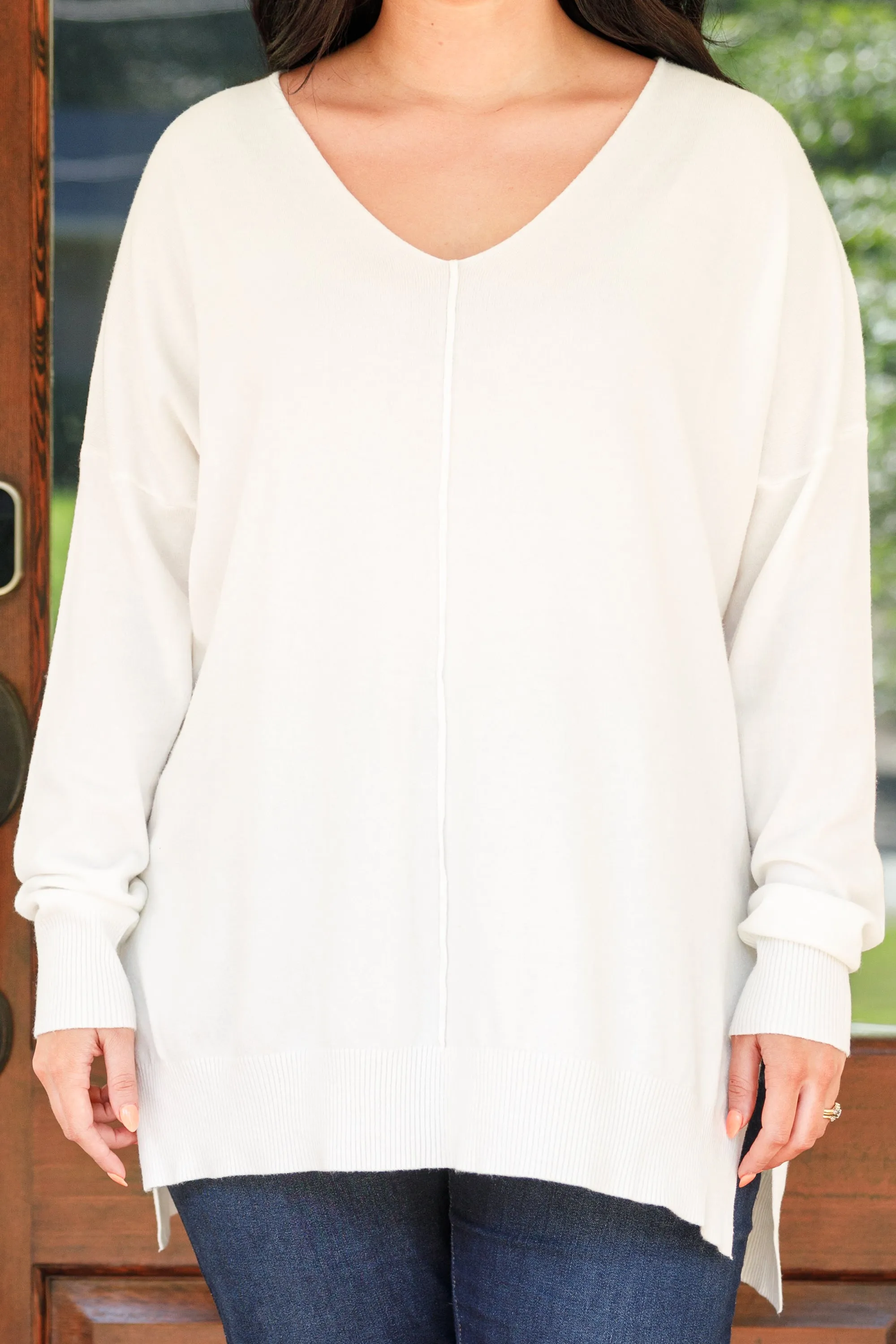Miss Who I Was Sweater, Ivory