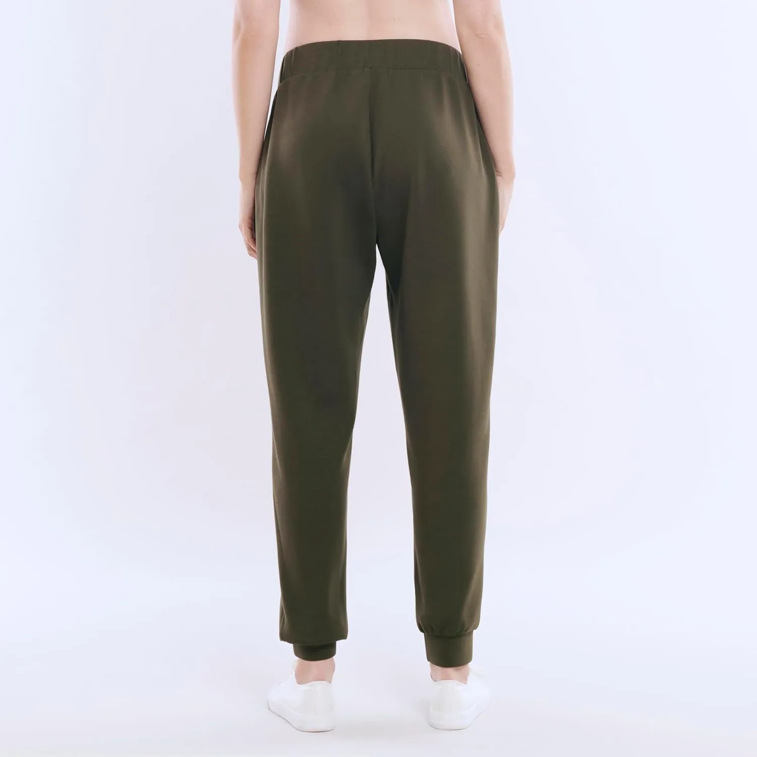 Motherhood Maternity Women's Scuba Underbelly Pregnancy Pocket Jogger Sweatpant