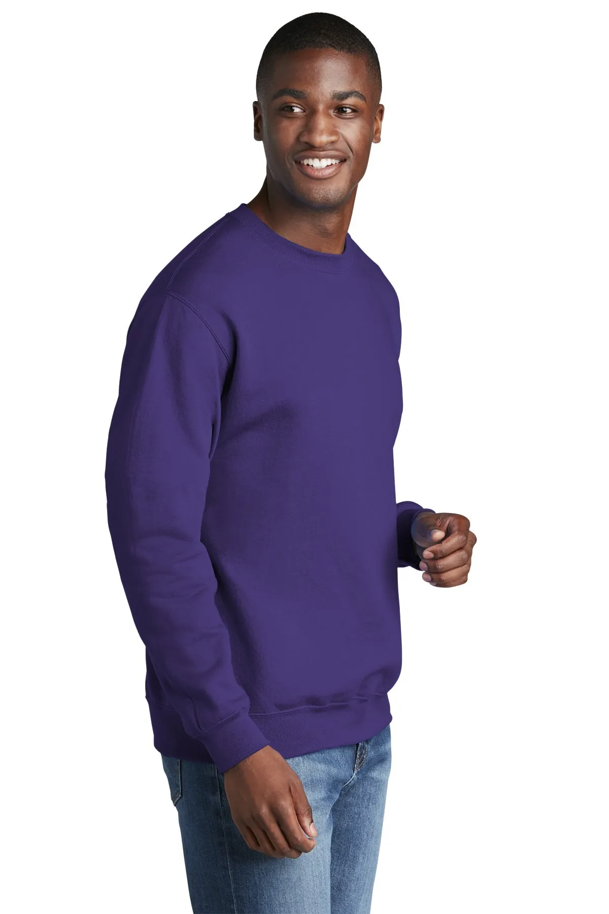 Port & Company Core Fleece Branded Sweatshirts, Purple