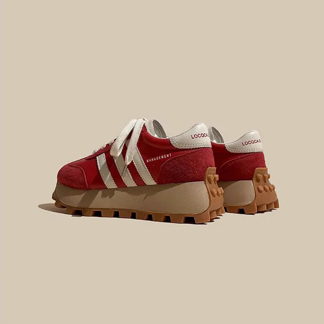 Retro Forrest Gump Sport Heightening Simple Women's Shoes