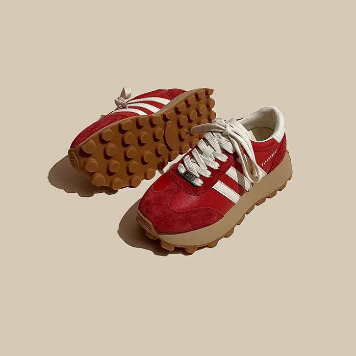 Retro Forrest Gump Sport Heightening Simple Women's Shoes