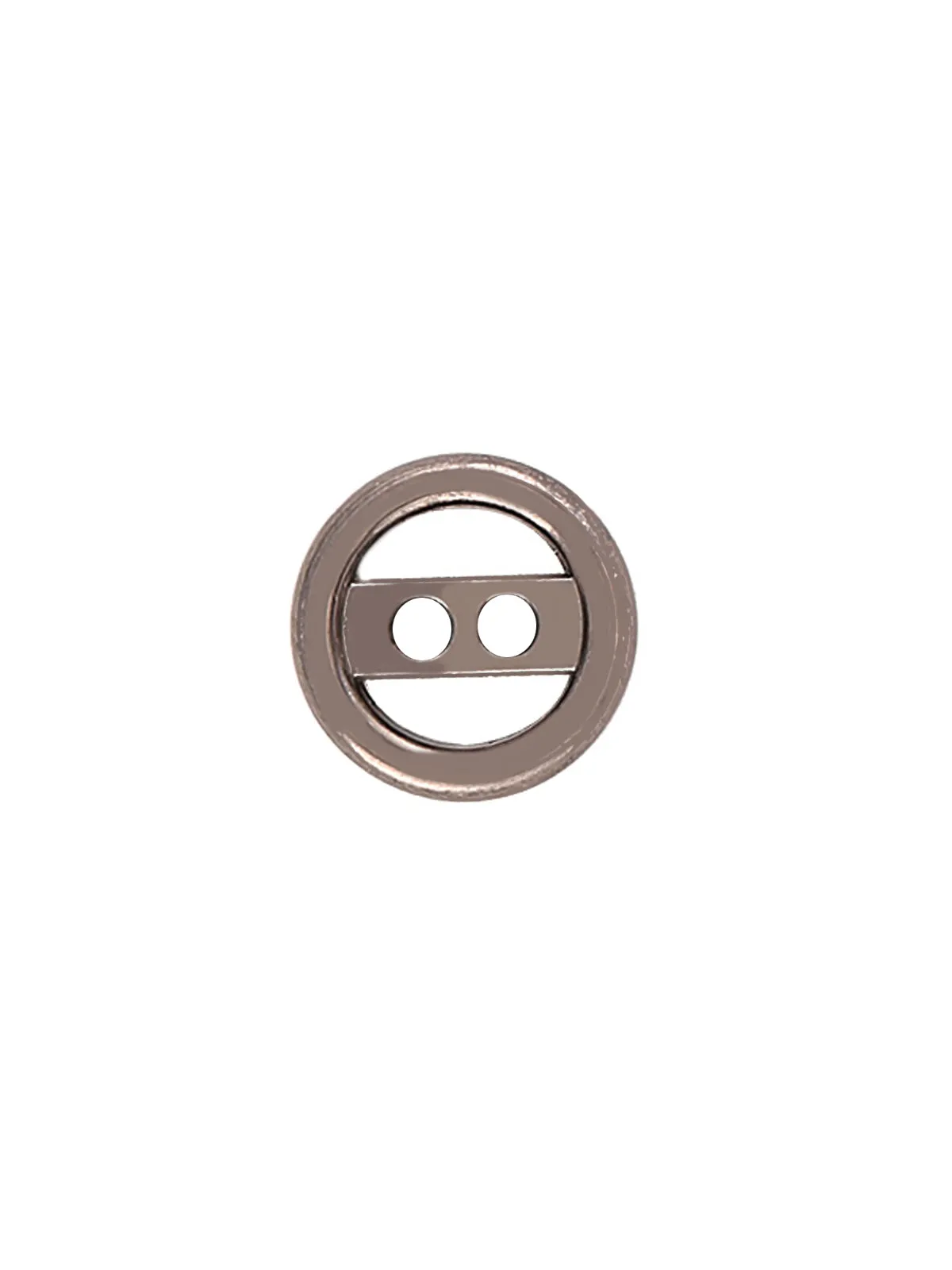 Round Ring Shape 2-Hole Decorative Metal Button