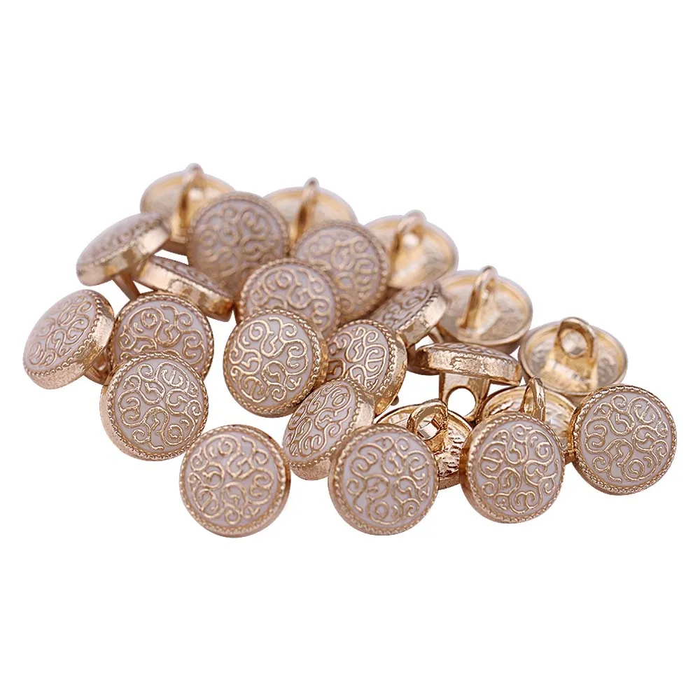 Round Shape Designer Lamination Kurta Metal Buttons