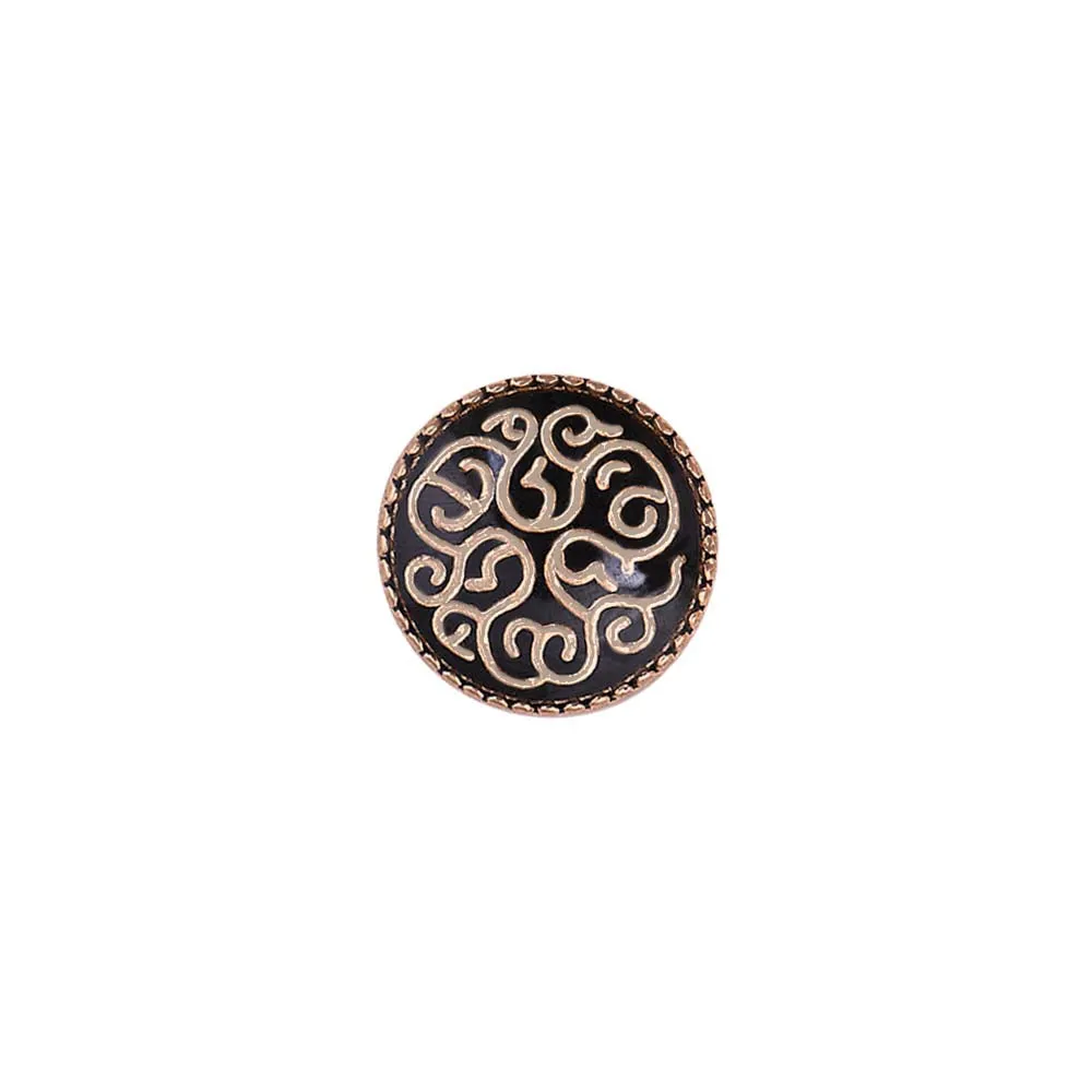 Round Shape Designer Lamination Kurta Metal Buttons