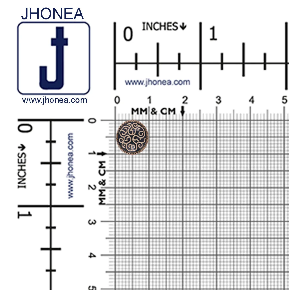 Round Shape Designer Lamination Kurta Metal Buttons