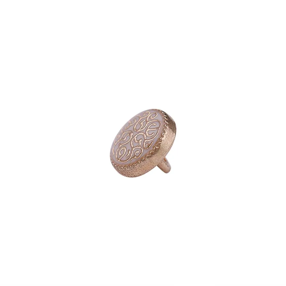 Round Shape Designer Lamination Kurta Metal Buttons