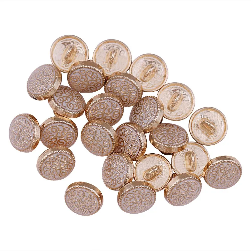 Round Shape Designer Lamination Kurta Metal Buttons
