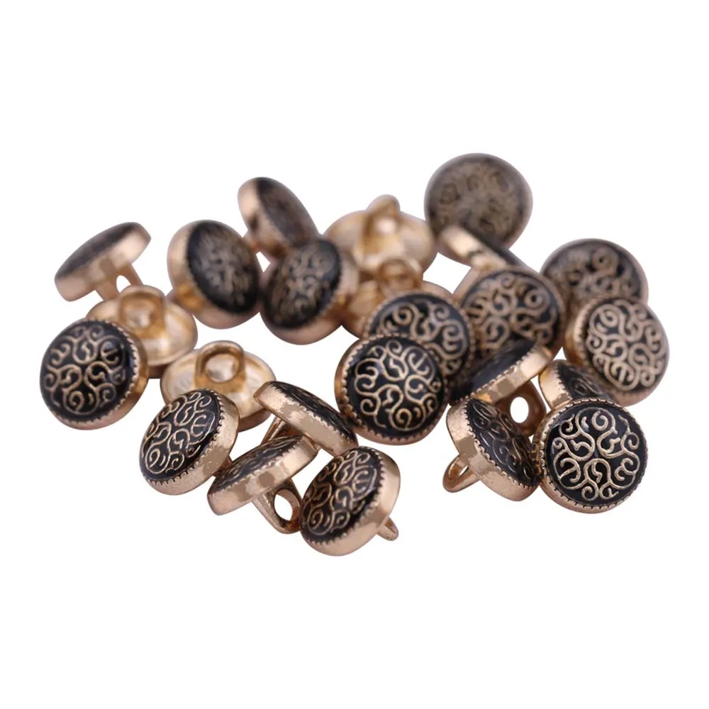 Round Shape Designer Lamination Kurta Metal Buttons