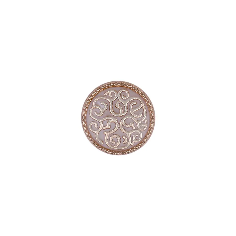 Round Shape Designer Lamination Kurta Metal Buttons