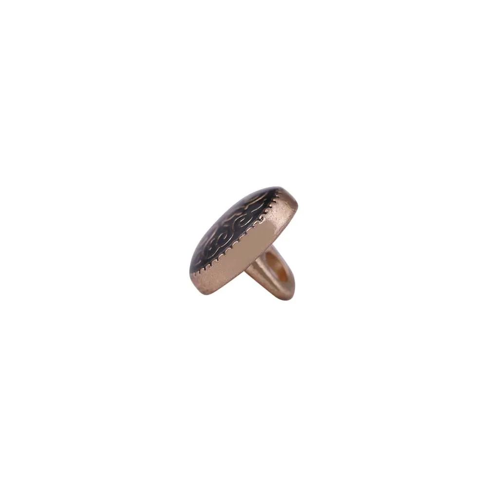 Round Shape Designer Lamination Kurta Metal Buttons