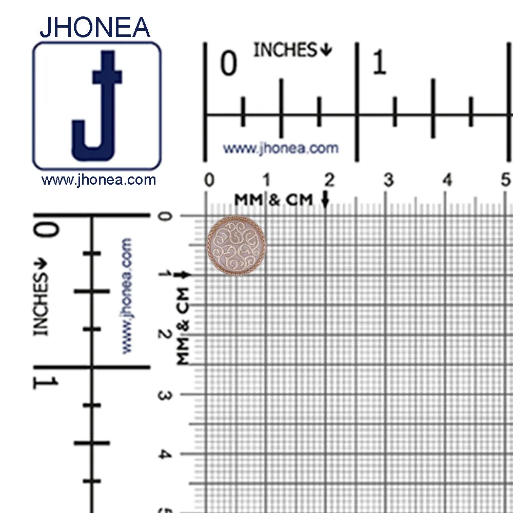 Round Shape Designer Lamination Kurta Metal Buttons