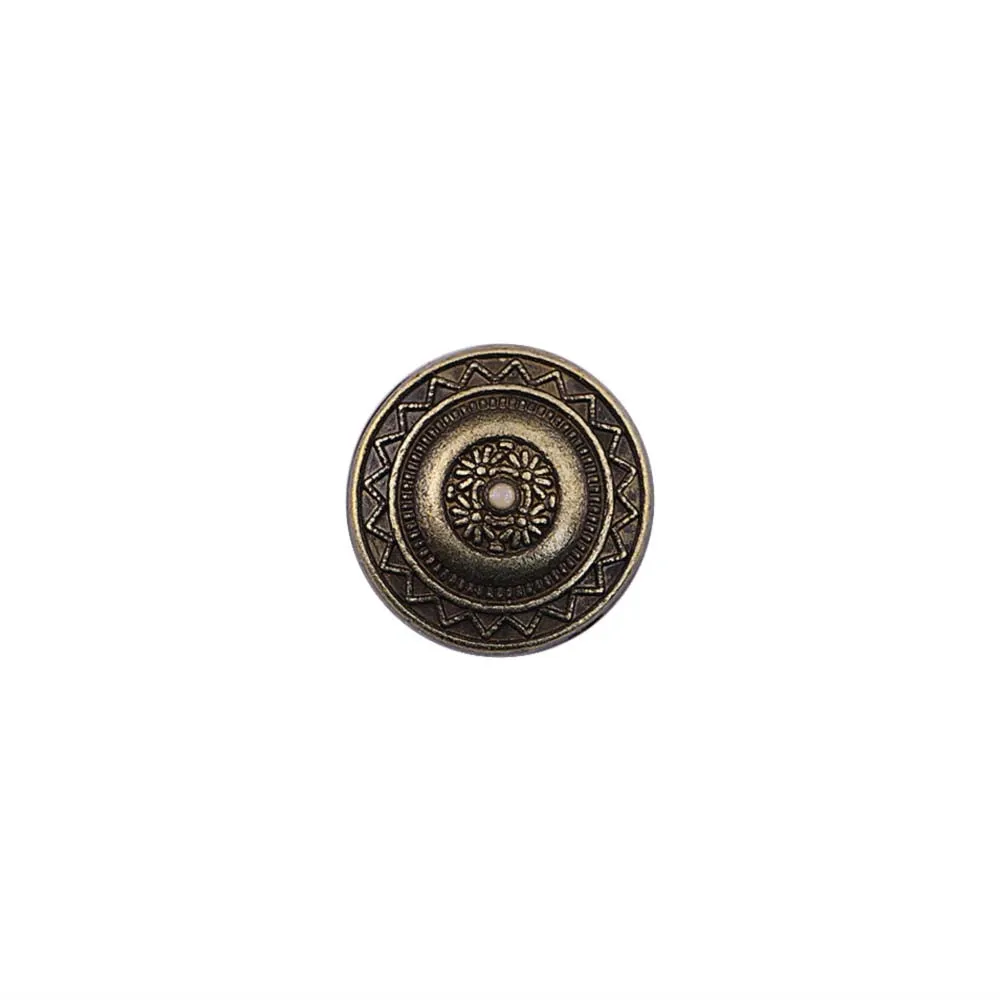 Round Shape Downhole Engraved Design Kurta Metal Buttons
