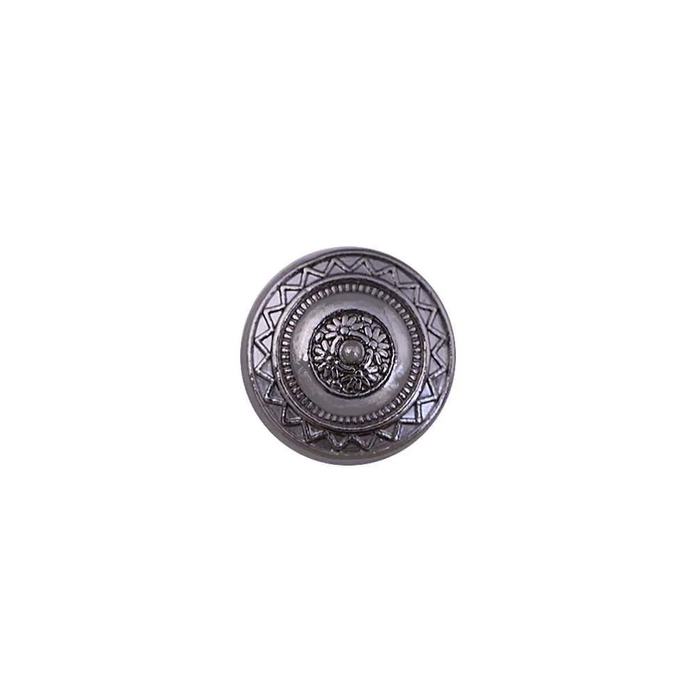 Round Shape Downhole Engraved Design Kurta Metal Buttons