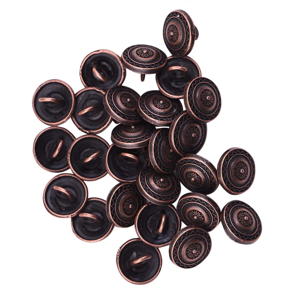 Round Shape Downhole Engraved Design Kurta Metal Buttons