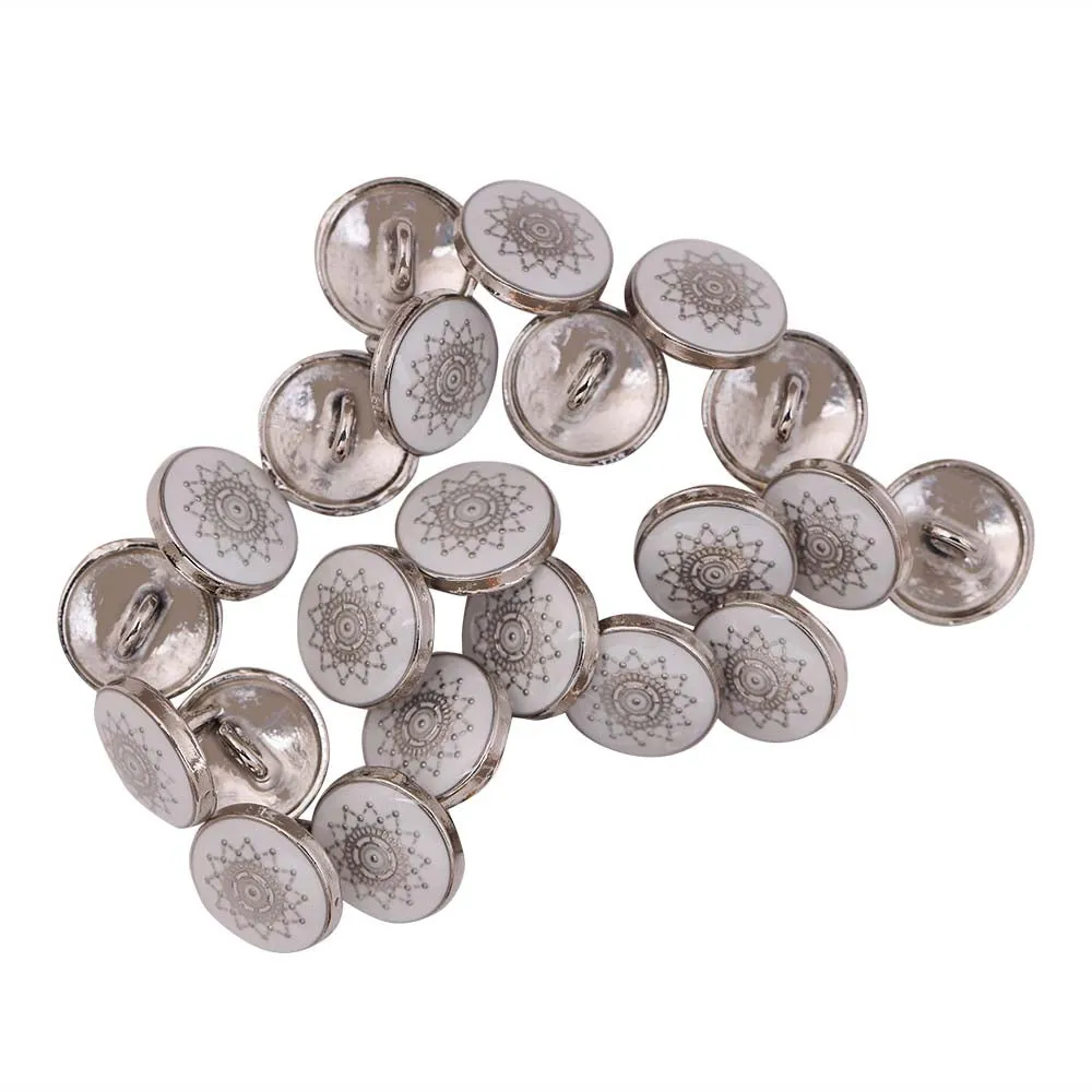 Round Shape Lamination Shirt/Kurta Metal Buttons