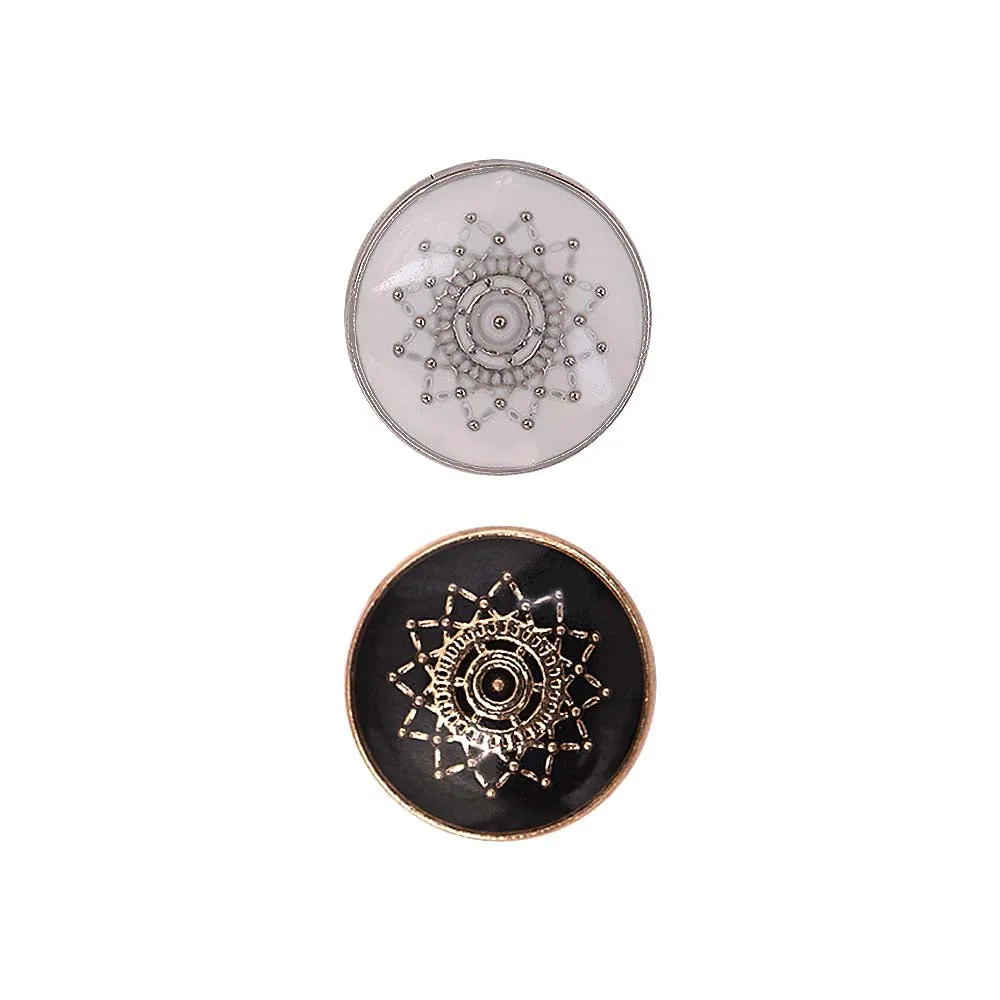 Round Shape Lamination Shirt/Kurta Metal Buttons