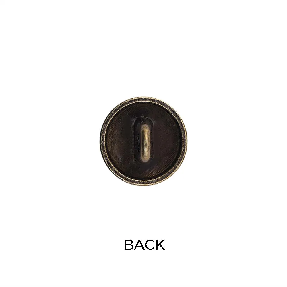 Round Shape Star Design Loop Metal Buttons for Shirts/Kurta