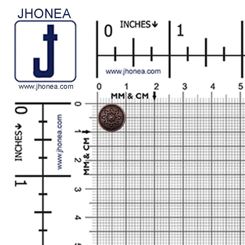 Round Shape Traditional Mandala Design Kurta Metal Buttons