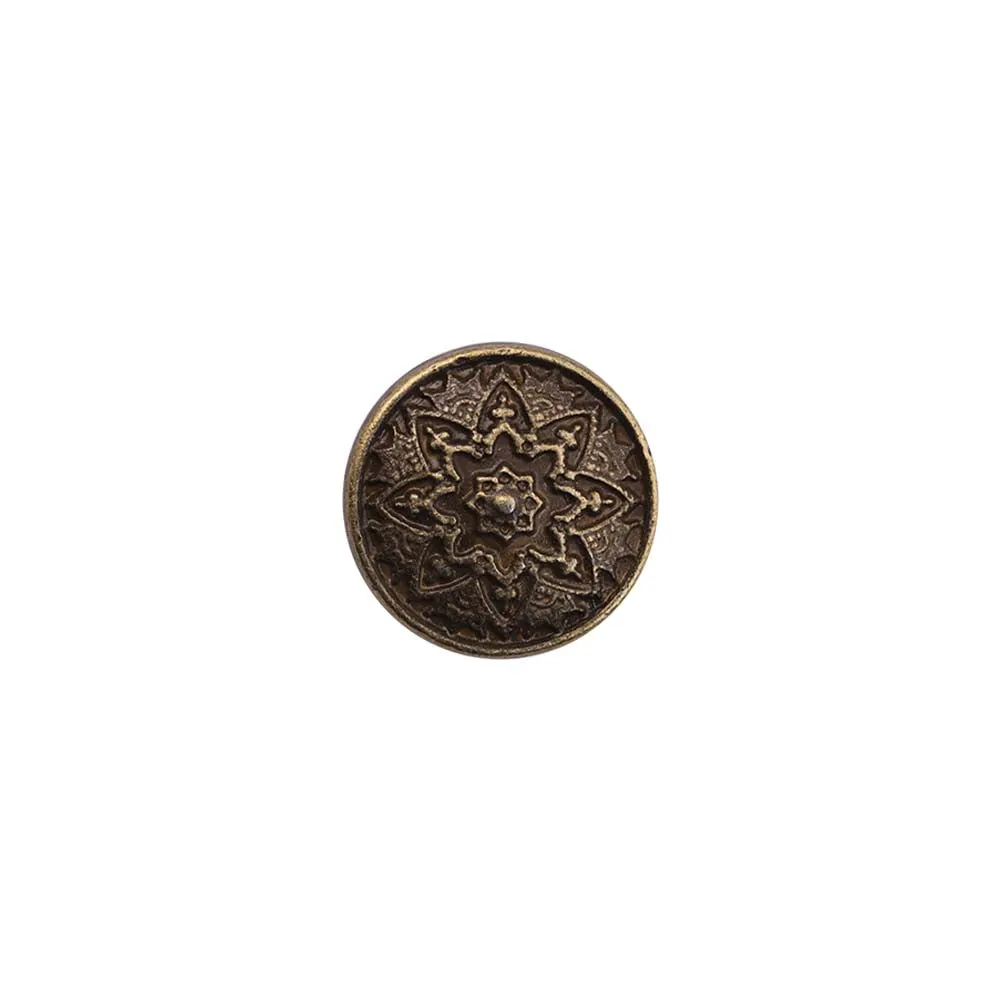 Round Shape Traditional Mandala Design Kurta Metal Buttons